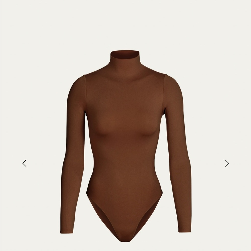 Skims Essential Smoothing Mock-Neck Bodysuit